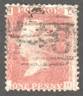 Great Britain Scott 33 Used Plate 72 - LH - Click Image to Close
